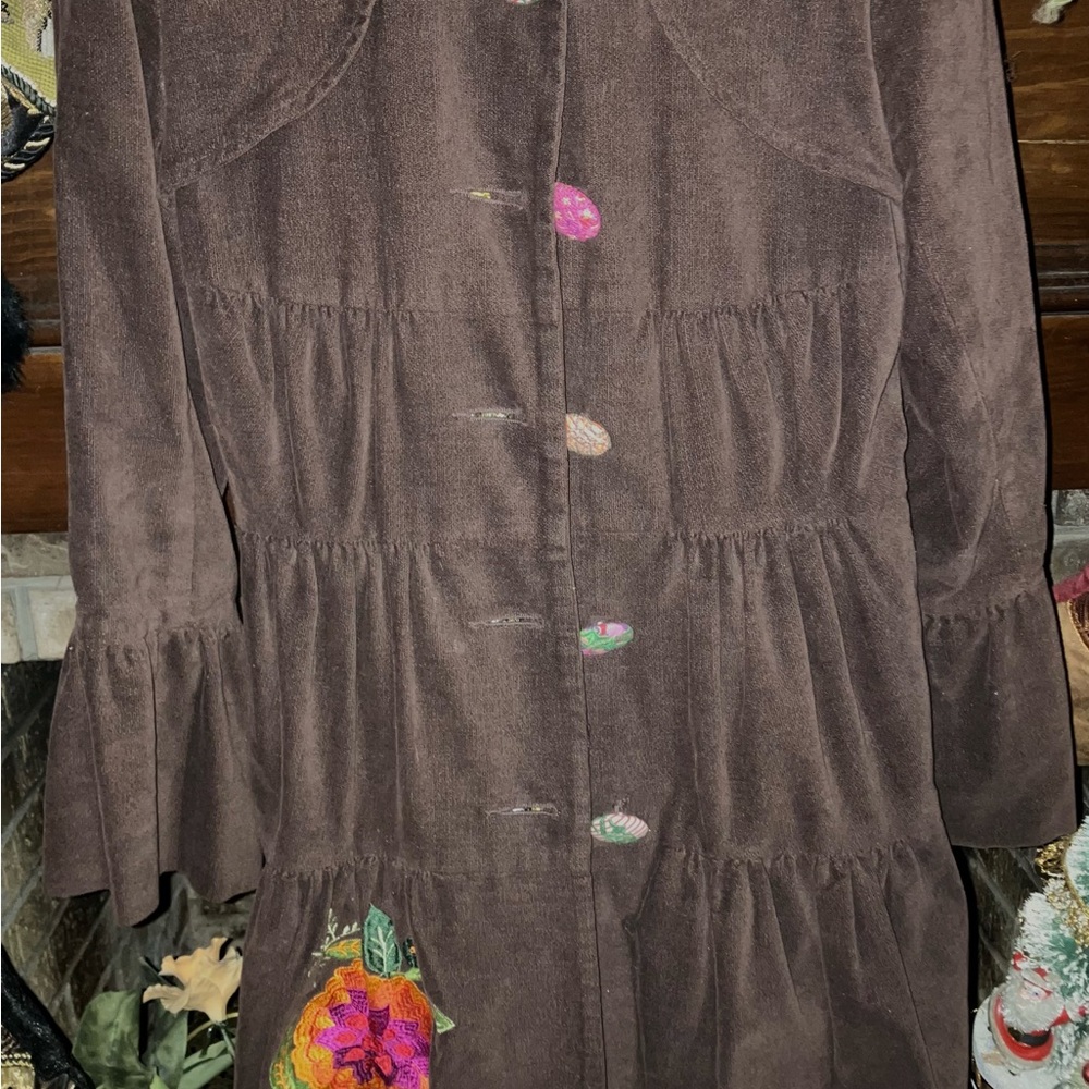 Judith March Brown Velvet Coat